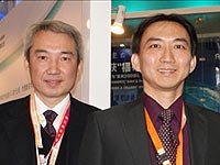 揚(yáng)智電子科技(中國)有限公司首席執(zhí)行官林申彬博士(左)及中國區(qū)事業(yè)單位首席代表盧仲石先生(右)